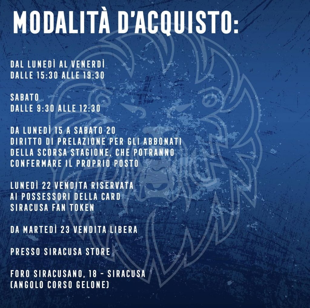 SIRACUSA: Da lunedì 15 al via la Campagna Abbonamenti, modalità e prezzi 25 450632464 1535587640564490 3765394820380821851 n